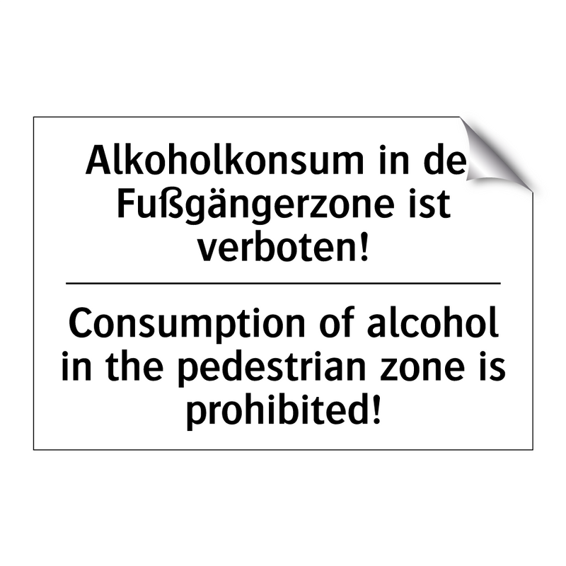 Alkoholkonsum in der Fußgängerzone /.../ - Consumption of alcohol in the /.../