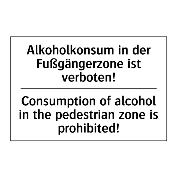 Alkoholkonsum in der Fußgängerzone /.../ - Consumption of alcohol in the /.../