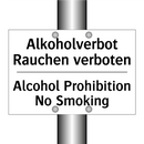 Alkoholverbot Rauchen verboten - Alcohol Prohibition No Smoking