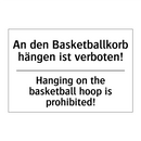 An den Basketballkorb hängen ist /.../ - Hanging on the basketball hoop /.../