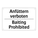 Anfüttern verboten - Baiting Prohibited
