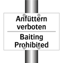 Anfüttern verboten - Baiting Prohibited