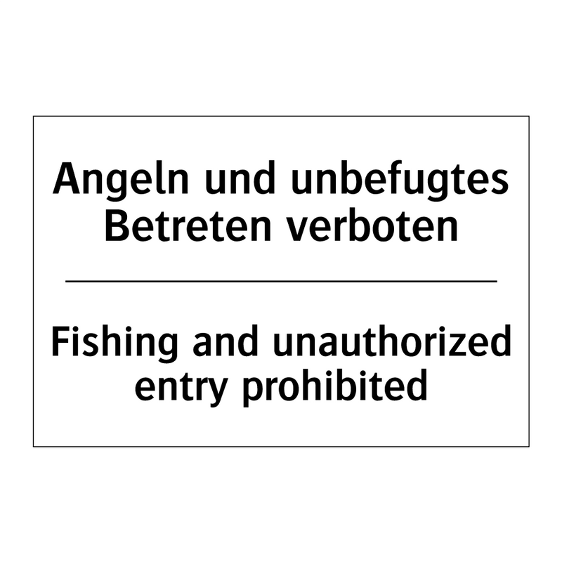 Angeln und unbefugtes Betreten /.../ - Fishing and unauthorized entry /.../