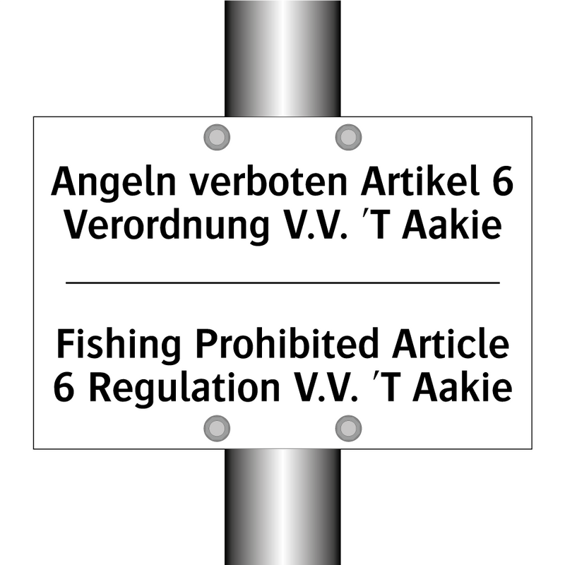 Angeln verboten Artikel 6 Verordnung /.../ - Fishing Prohibited Article 6 Regulation /.../