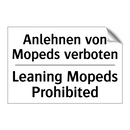 Anlehnen von Mopeds verboten - Leaning Mopeds Prohibited