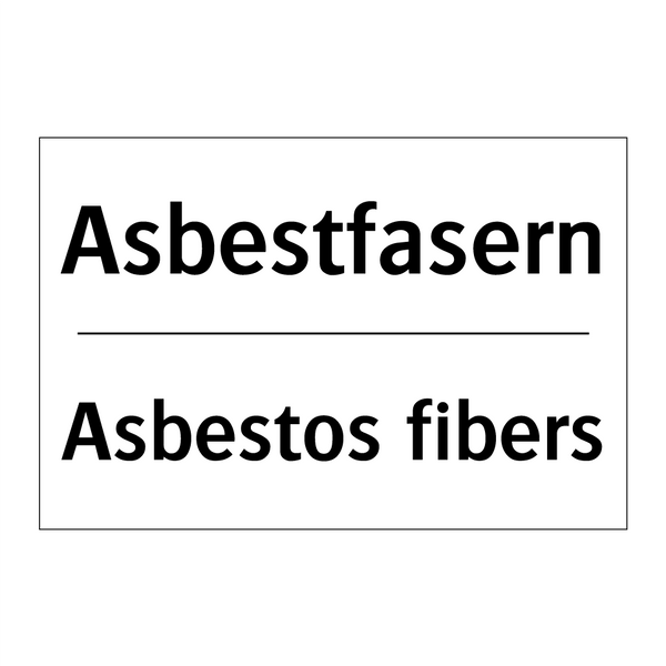 Asbestfasern - Asbestos fibers