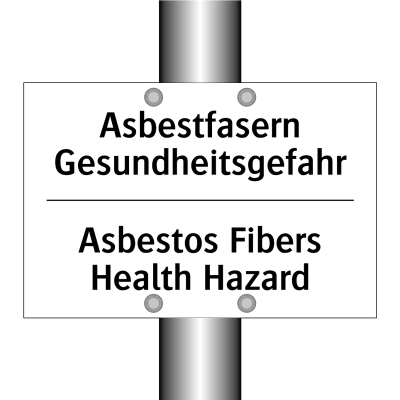 Asbestfasern Gesundheitsgefahr - Asbestos Fibers Health Hazard