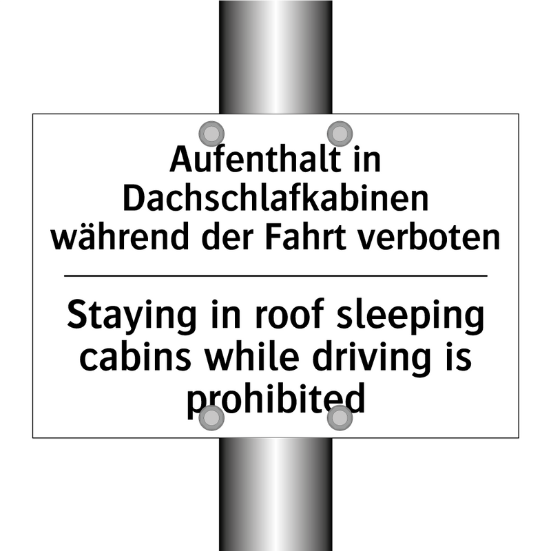 Aufenthalt in Dachschlafkabinen /.../ - Staying in roof sleeping cabins /.../