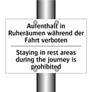 Aufenthalt in Ruheräumen während /.../ - Staying in rest areas during the /.../