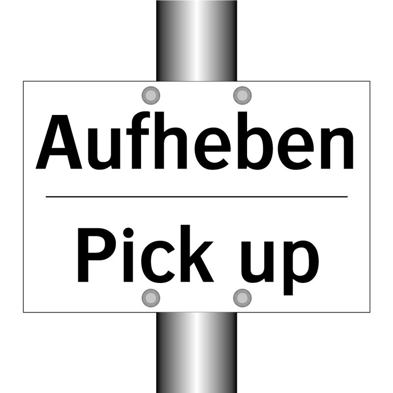 Aufheben - Pick up