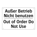 Außer Betrieb Nicht benutzen - Out of Order Do Not Use