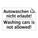 Autowaschen ist nicht erlaubt! - Washing cars is not allowed!