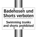 Badehosen und Shorts verboten - Swimming trunks and shorts prohibited/.../