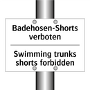 Badehosen-Shorts verboten - Swimming trunks shorts forbidden/.../