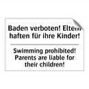 Baden verboten! Eltern haften /.../ - Swimming prohibited! Parents are /.../