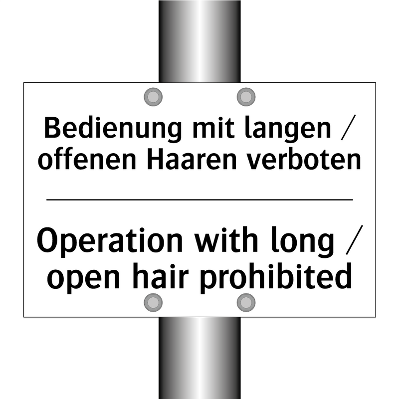 Bedienung mit langen / offenen /.../ - Operation with long / open hair /.../