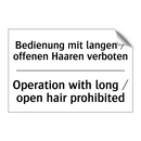Bedienung mit langen / offenen /.../ - Operation with long / open hair /.../