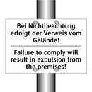 Bei Nichtbeachtung erfolgt der /.../ - Failure to comply will result /.../