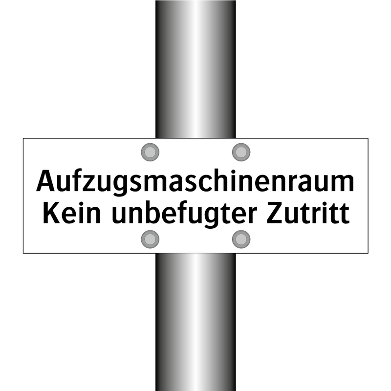 Aufzugsmaschinenraum Kein unbefugter Zutritt