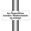 Aus hygienischen Gründen: Händeschütteln ist verboten