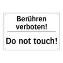 Berühren verboten! - Do not touch!