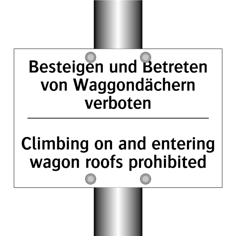 Besteigen und Betreten von Waggondächern /.../ - Climbing on and entering wagon /.../