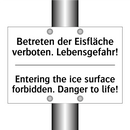 Betreten der Eisfläche verboten. /.../ - Entering the ice surface forbidden. /.../