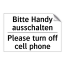 Bitte Handy ausschalten - Please turn off cell phone