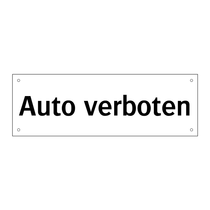 Auto verboten