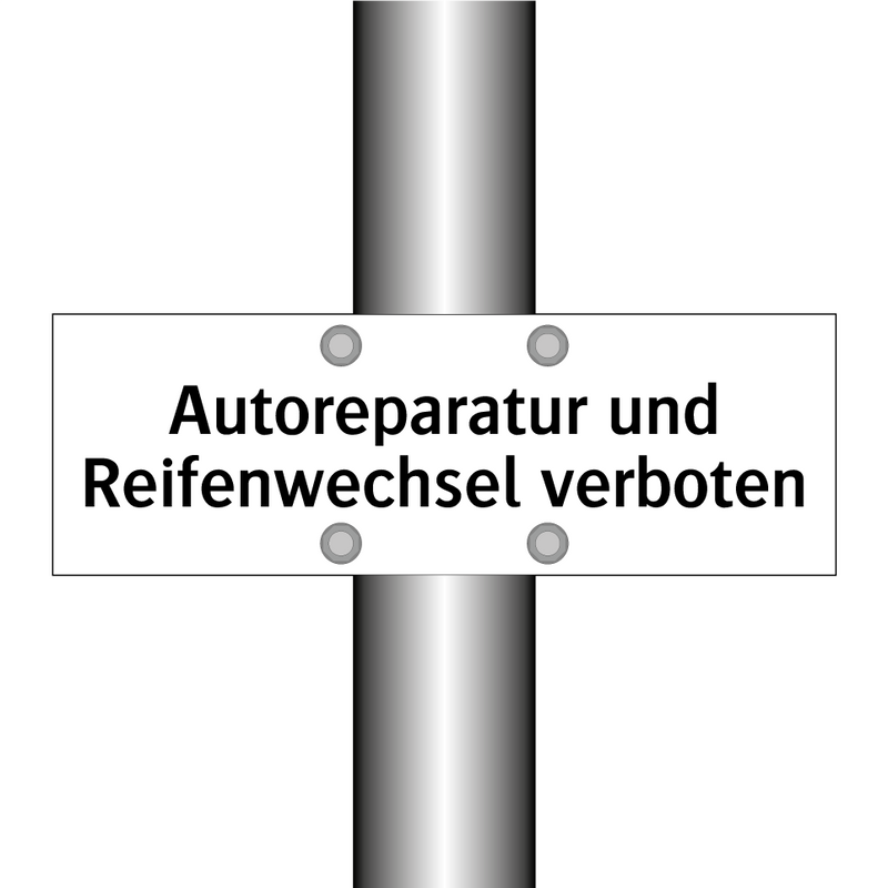 Autoreparatur und Reifenwechsel verboten