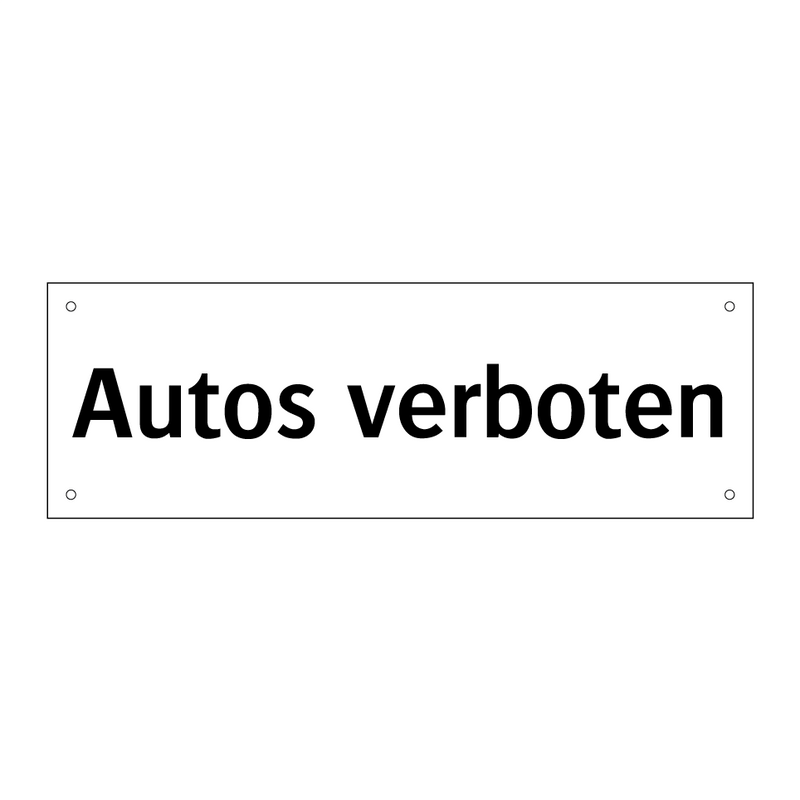 Autos verboten