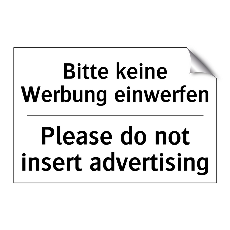Bitte keine Werbung einwerfen - Please do not insert advertising/.../