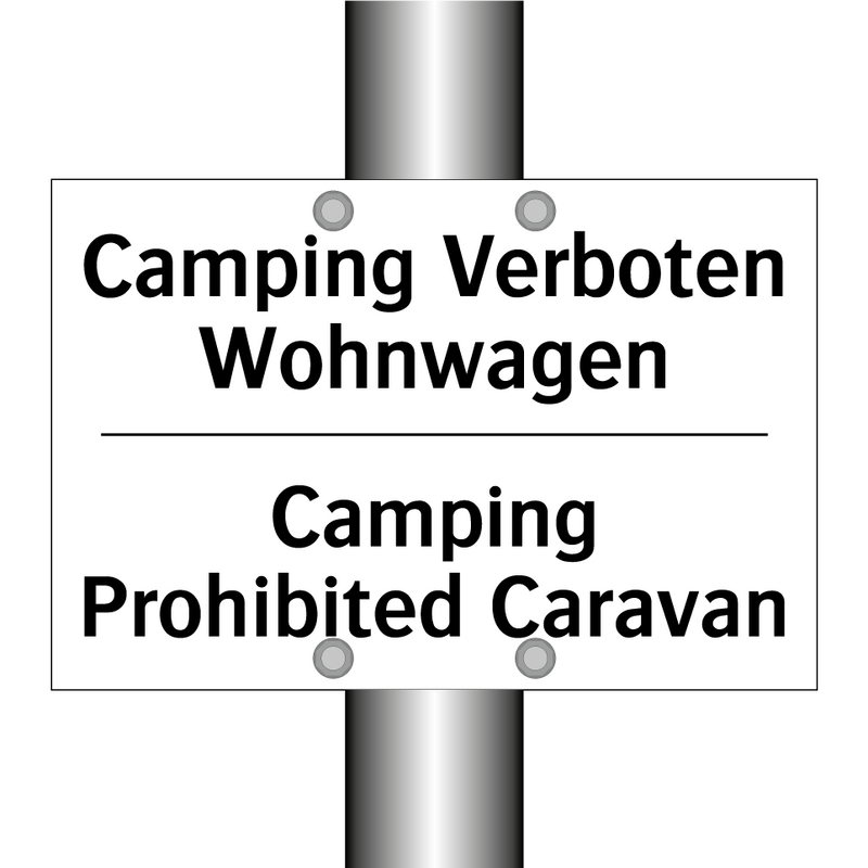 Camping Verboten Wohnwagen - Camping Prohibited Caravan