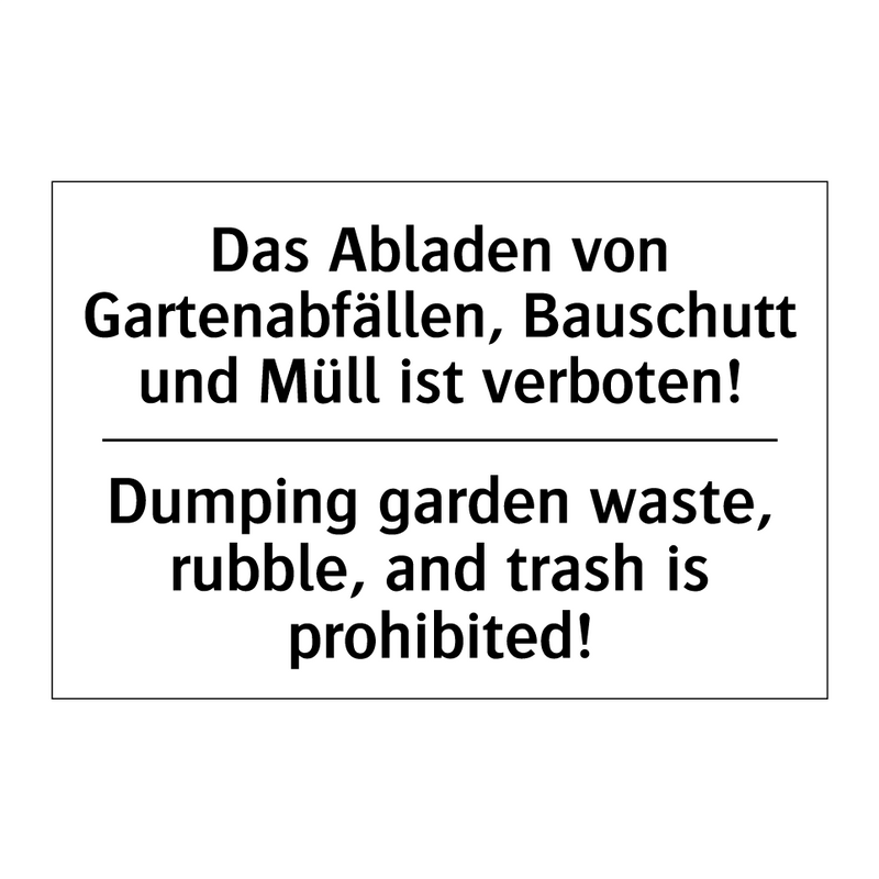 Das Abladen von Gartenabfällen, /.../ - Dumping garden waste, rubble, /.../
