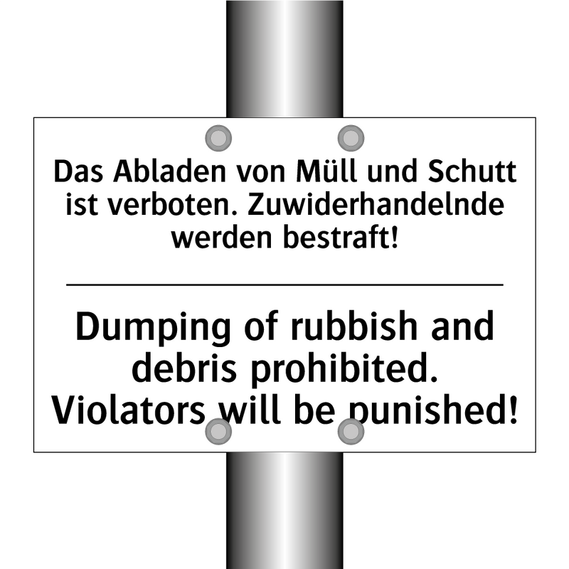Das Abladen von Müll und Schutt /.../ - Dumping of rubbish and debris /.../