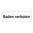 Baden verboten