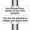 Das Aufladen Ihres Handys ist /.../ - You are not allowed to charge /.../