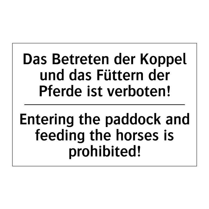 Das Betreten der Koppel und das /.../ - Entering the paddock and feeding /.../
