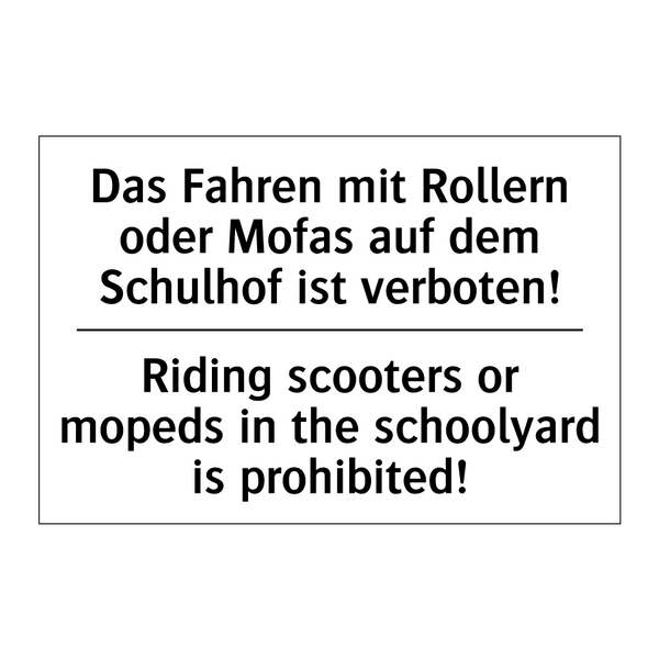 Das Fahren mit Rollern oder Mofas /.../ - Riding scooters or mopeds in the /.../