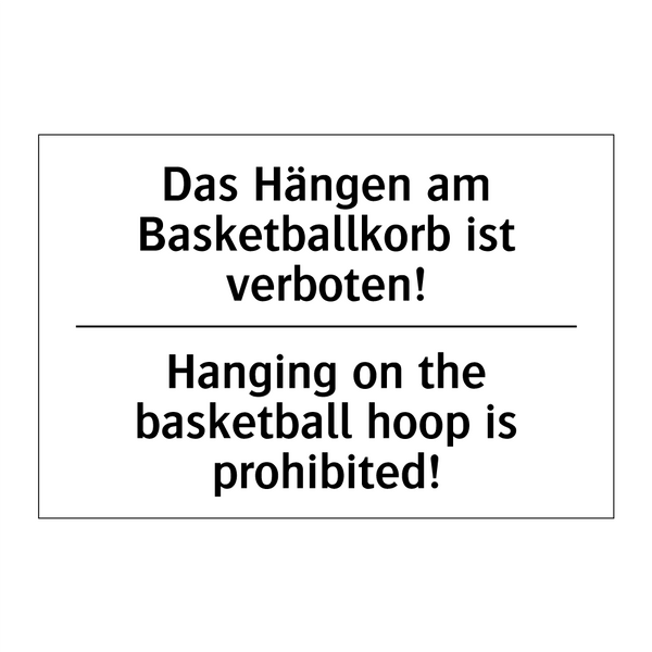 Das Hängen am Basketballkorb ist /.../ - Hanging on the basketball hoop /.../