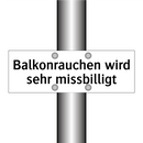 Balkonrauchen wird sehr missbilligt