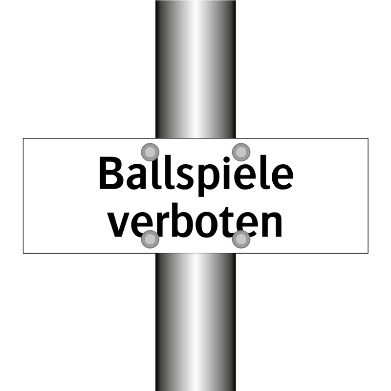 Ballspiele verboten
