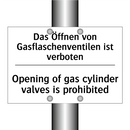 Das Öffnen von Gasflaschenventilen /.../ - Opening of gas cylinder valves /.../