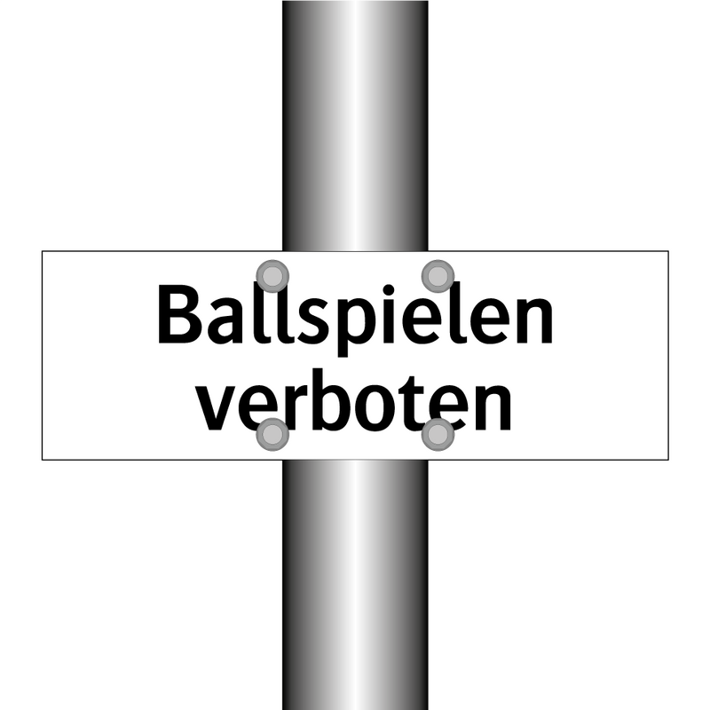 Ballspielen verboten