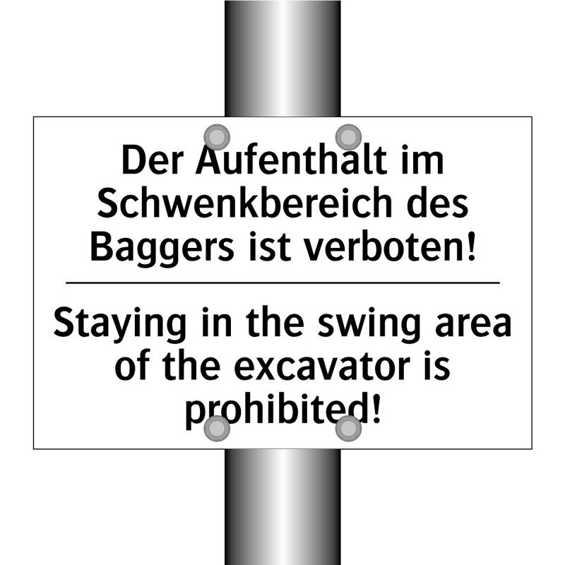 Der Aufenthalt im Schwenkbereich /.../ - Staying in the swing area of the /.../
