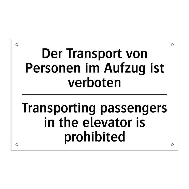 Der Transport von Personen im /.../ - Transporting passengers in the /.../