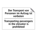 Der Transport von Personen im /.../ - Transporting passengers in the /.../