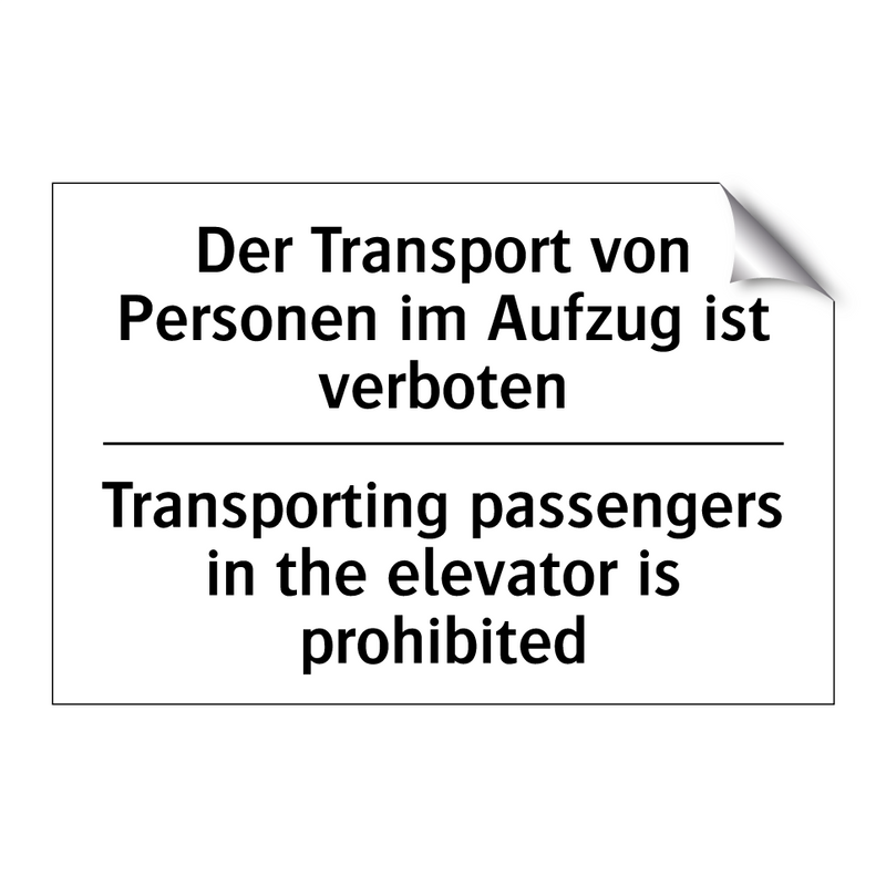 Der Transport von Personen im /.../ - Transporting passengers in the /.../