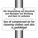 Die Verwendung von Druckluft zum /.../ - Use of compressed air for cleaning /.../