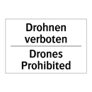 Drohnen verboten - Drones Prohibited